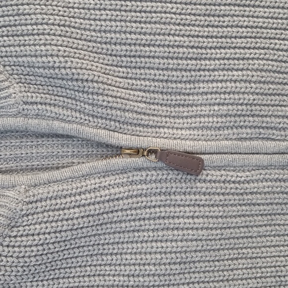 Orton Brothers extra large zip up gray knit sweater - Picture 3 of 6